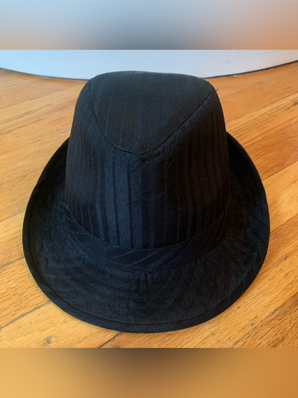 Vintage Empire Fashion Black Mens Manhattan Structured Gangster Trilby Fedora